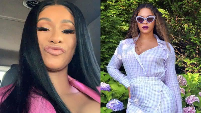 Cardi B recebeu peças de Beyoncé e compartilhou nas redes - Reprodução/Instagram