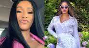 Cardi B recebeu peças de Beyoncé e compartilhou nas redes - Reprodução/Instagram