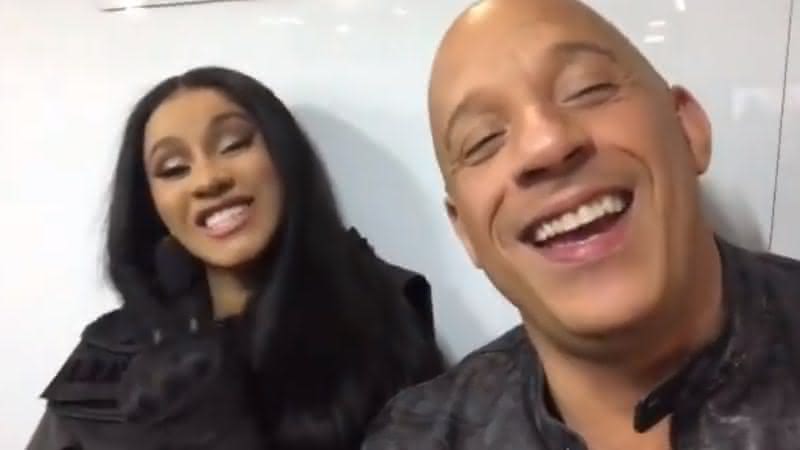 Cardi B e Vin Diesel - Reprodução/Instagram