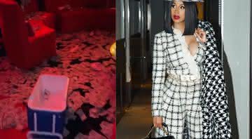 Cardi B deixou o clube de strip com o chão forrado de dinheiro - Instagram