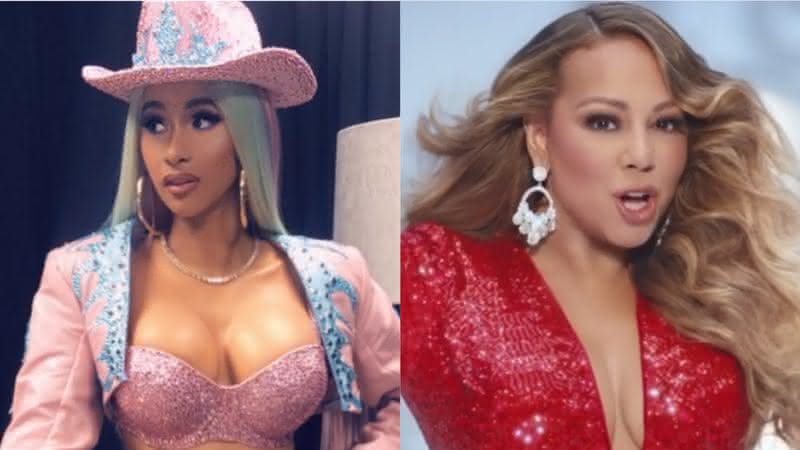 Cardi B e Mariah Carey em publicações de seus perfis - Instagram