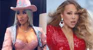 Cardi B e Mariah Carey em publicações de seus perfis - Instagram