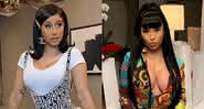 Cardi B e Nicki Minaj. Crédito: Reprodução/Instagram