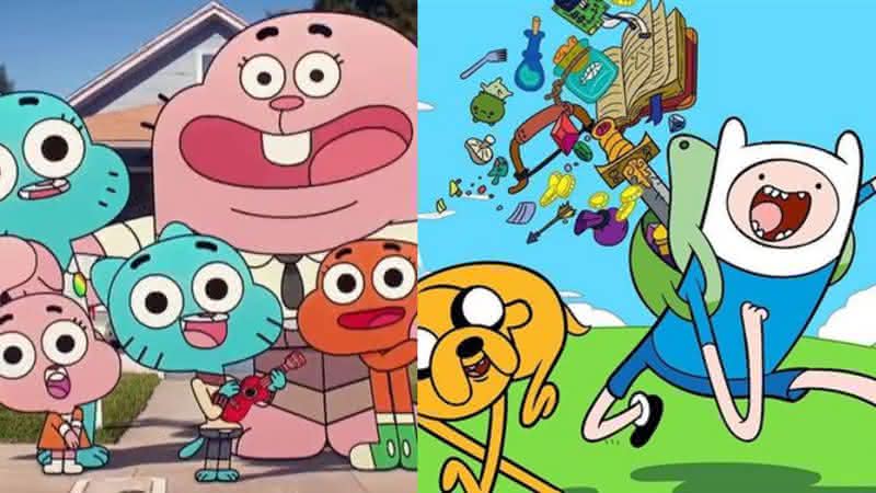 Personagens de O Incrível Mundo de Gumball e Hora de Aventura - Cartoon Network