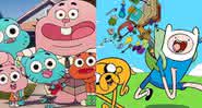 Personagens de O Incrível Mundo de Gumball e Hora de Aventura - Cartoon Network