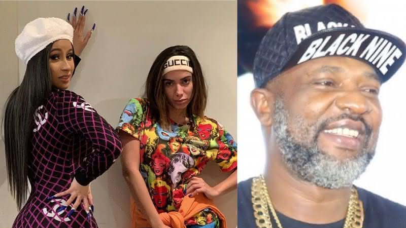 Cardi B, Anitta e Mr Catra. Crédito: Reprodução/Instagram