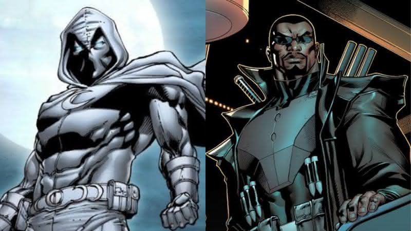 Cavaleiro da Lua e Blade em HQs - Marvel Comics