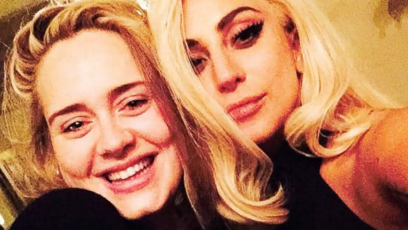 Lady Gaga e Adele juntas em 2015 - Reprodução/Instagram