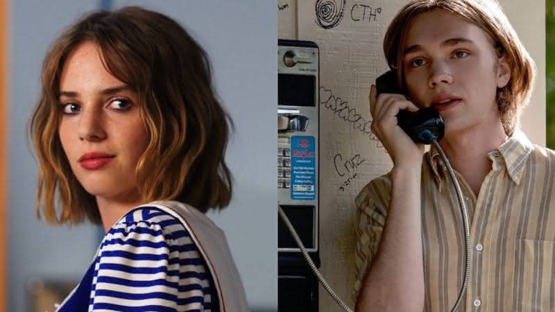 Maya Hawke em Stranger Things e Charlie Plummer em Quem é Você Alasca - Netflix/Hulu