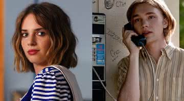 Maya Hawke em Stranger Things e Charlie Plummer em Quem é Você Alasca - Netflix/Hulu