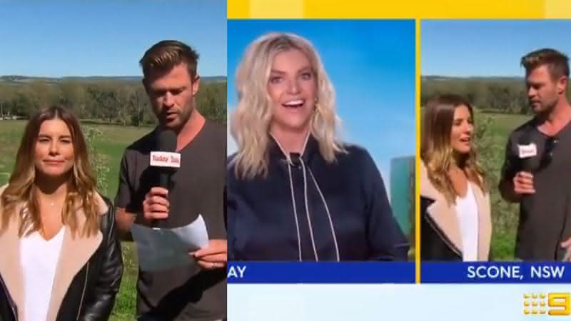 Chris Hemsworth em durante transmissão ao vivo no The Today Show - Reprodução/Twitter