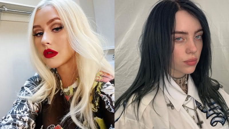 Christina Aguilera e Billie Eilish são vencedoras na categoria de Artista Revelação - Reprodução/Instagram