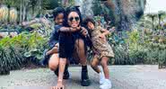 Ciara com os filhos Future Jr. e Sienna Princess em viagem de família - Instagram