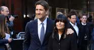 Claudia Winkleman e Kris Thykier em evento em Londres - Gareth Cattermole/Getty Images