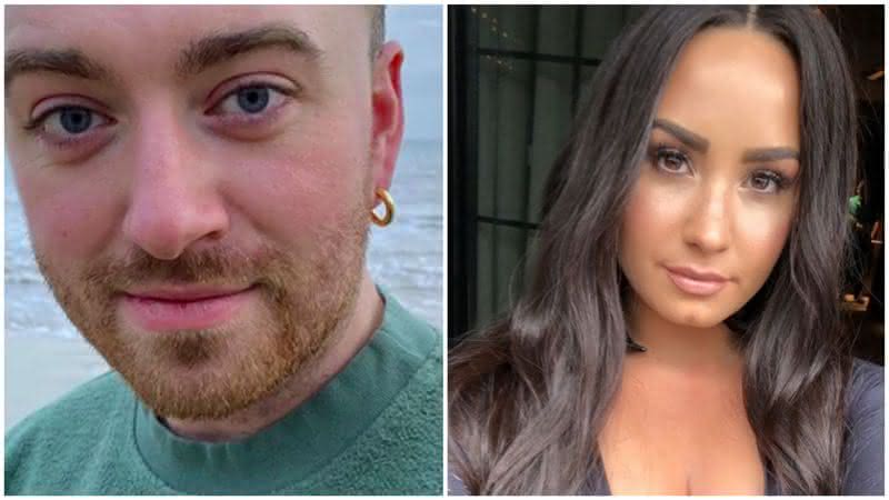 Sam Smith e Demi Lovato desejam lançar músicas juntos desde 2015 - Reprodução/Twitter