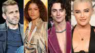 Confira as principais atrações da CCXP23, que contará com Zack Snyder, Zendaya, Timothée Chalamet, Florence Pugh e muito mais (Foto: Keith Tsuji/Victor Boyko/Gareth Cattermole/Pascal Le Segretain/Getty Images)