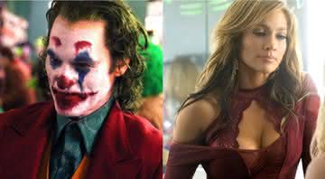 Joaquin Phoenix em Coringa e Jennifer Lopez em As Golpistas - Divulgação/WarnerBros./STX Films