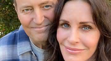 Matthew Perry e Courteney Cox em clique na rede social - Instagram