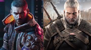 V em Cyberpunk 2077 e Geralt em The Witcher 3: Wild Hunt - Reprodução/CD Projekt Red