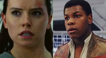 Daisy Ridley e John Boyega em cenas de Star Wars - Reprodução/YouTube