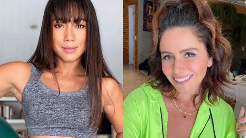 Danni Suzuki e Giovanna Antonelli em fotos publicadas nas redes - Instagram