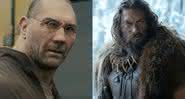 Dave Bautista em Blade Runner 2049 e Jason Momoa na série See - Divulgação/Warner Bros./Apple