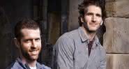 David Benioff e D. B. Weiss em set de Game of Thrones - Divulgação/HBO