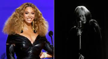 Beyoncé concorre pela canção de "King Richard", enquanto Billie Eilish canta a música-tema de "007" - Getty Images: Kevin Winter/Reprodução/YouTube