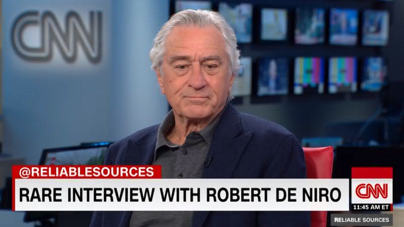 Robert De Niro em entrevista para a CNN - Reprodução/YouTube