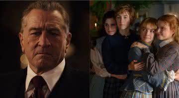 Robert de Niro em O Irlandês e cena de Adoráveis Mulheres - Divulgação/Netflix/Sony Pictures