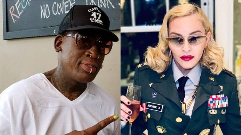 Dennis Rodman e Madonna - Reprodução/Instagram