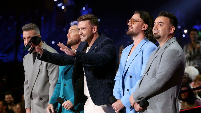 Depois de se reunir no VMA 2023, o *NSYNC lançou "Better Place", primeira música da boy band em mais de vinte anos - Mike Coppola/Getty Images for MTV