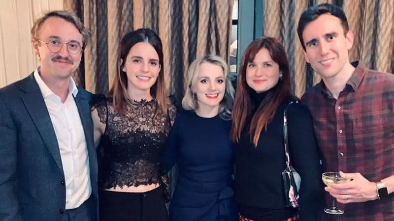 Os atores deram vida a Draco, Hermione, Luna, Gina e Neville - Instagram