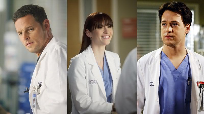 Alex Karev, Lexie Grey e George O'Malley, personagens de Grey's Anatomy - ABC