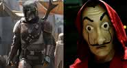 The Mandalorian, do Disney+, e La Casa de Papel, da Netflix - Divulgação/Disney/Netflix