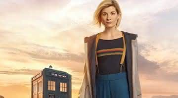 Jodie Whittaker em cartaz de Doctor Who - Divulgação/BBC