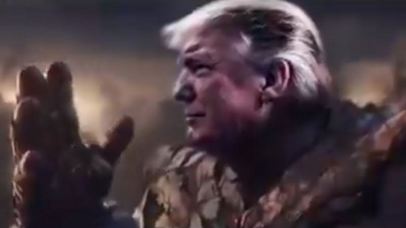 Em vídeo de campanha presidencial, Donald Trump apareceu como o vilão Thanos para dizer que sua reeleição é "inevitável" - Twitter