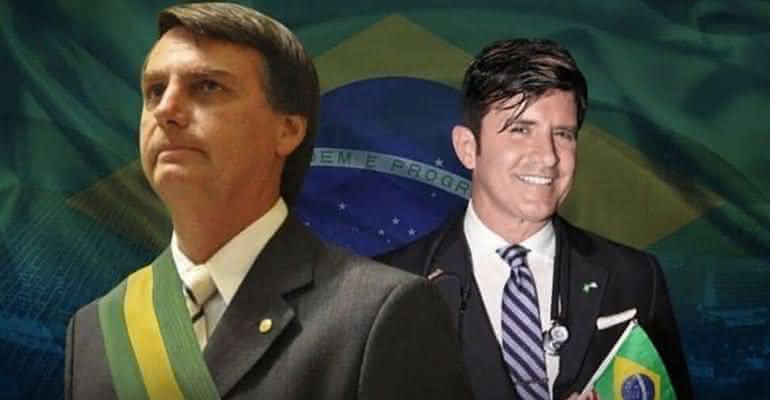 Jair Bolsonaro e Dr. Robert Rey em montagem publicada pelo médico para pedir pelo cargo de Ministro da Saúde - Instagram