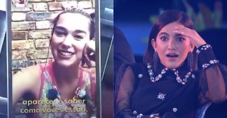 Dua Lipa se apresenta no Big Brother Brasil 20 e deixa o Top 4 chocado - Reprodução/Globoplay