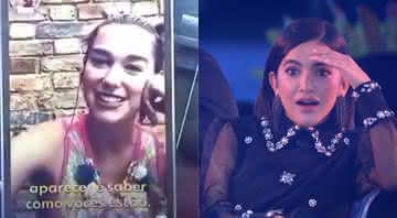 Dua Lipa se apresenta no Big Brother Brasil 20 e deixa o Top 4 chocado - Reprodução/Globoplay