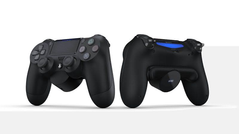 DualShock 4 com o acessório Back Buttom Attachment - Divulgação/PlayStation/Sony