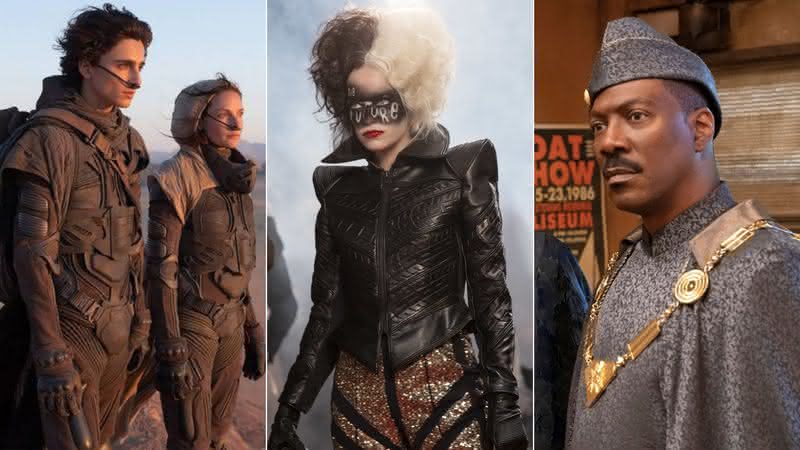 "Duna", "Cruella" e "Um Príncipe em Nova York 2" são premiados no Sindicato de Figurinistas - Divulgação/Warner Bros./Disney/Amazon Prime Video