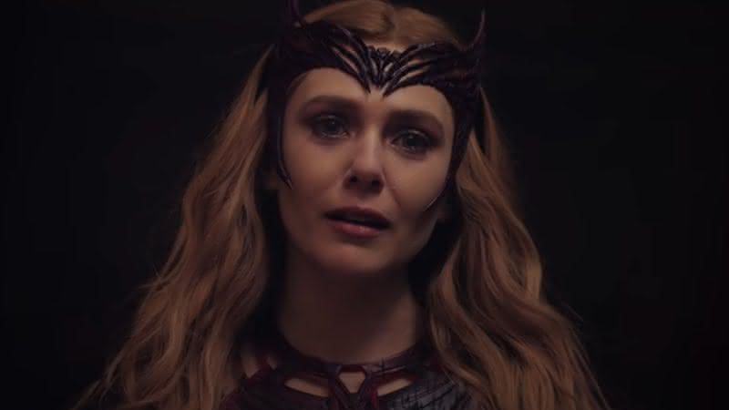 Elizabeth Olsen como Feiticeira Escarlate em "Doutor Estranho no Multiverso da Loucura" - Divulgação/Marvel Studios