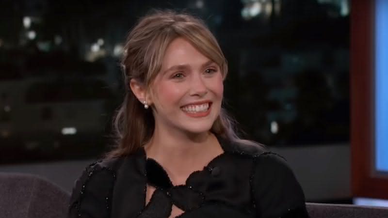 Elizabeth Olsen no programa de Jimmy Kimmel - Reprodução/YouTube