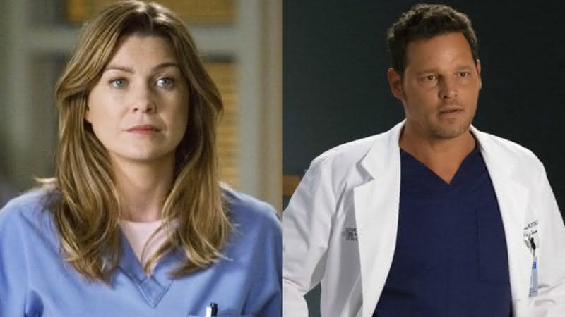 Ellen Pompeo como Meredith Grey e Justin Chambers como Alex Karev - ABC