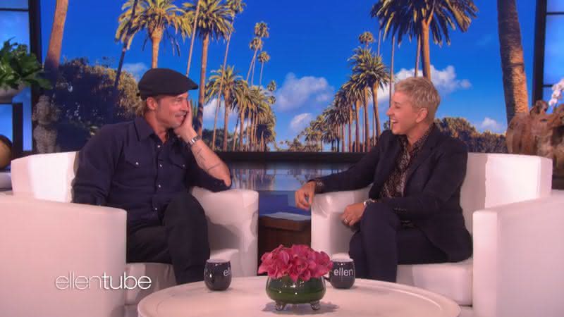 Ellen DeGeneres e Brad Pitt. Crédito: Reprodução/Instagram