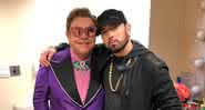 Eminem e Elton John em clique nas redes sociais nos bastidores do Oscar - Twitter