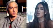 Eminem em entrvista à revista Complex e Ariana Grande no clipe de Don't Call Me Angel - YouTube