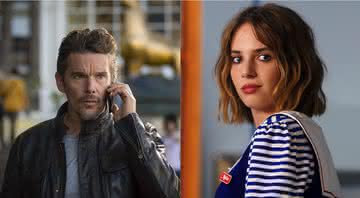 Ethan Hawke em "Um Dia Para Viver" e Maya Hawke em "Stranger Things" - Divulgação/Fundamental Films/Netflix