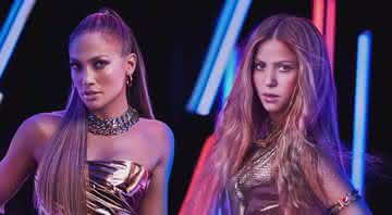 Jennifer Lopez e Shakira estampam cartaz do Super Bowl LIV que ocorre em fevereiro - Divulgação/Super Bowl